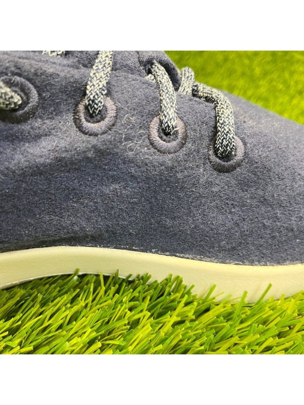 Allbirds Wool Runners Mens Size 10 Blue White Athletic Walking Shoes Sneakers